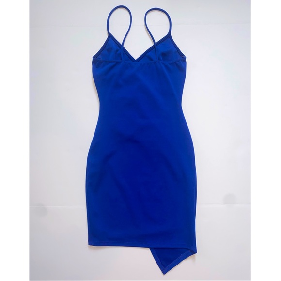 ROYAL BLUE MINI DRESS - Picture 2 of 3